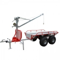 Small Log Trailer With Crane 