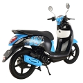 China Best 125cc Moped Scooter Blue 